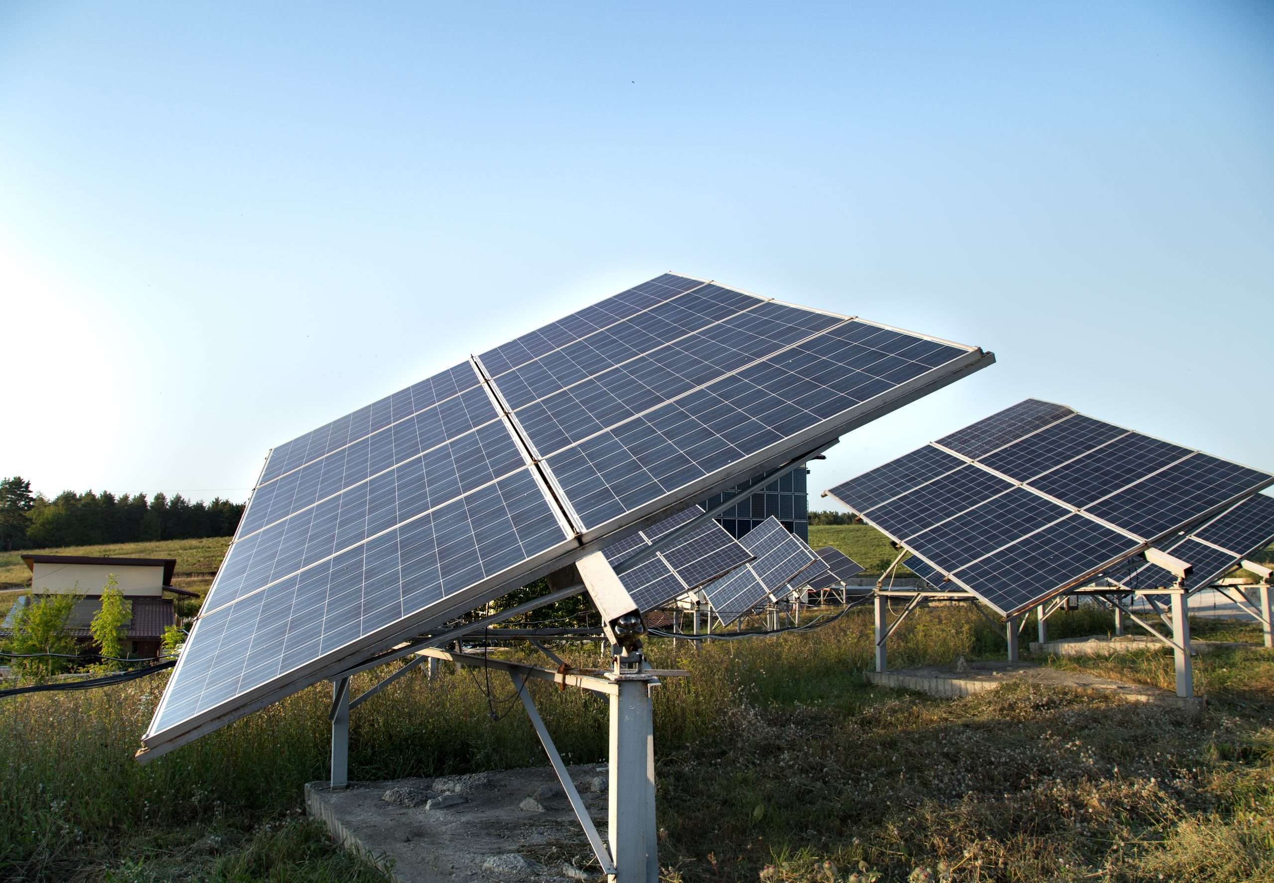 photovoltaics in solar power station